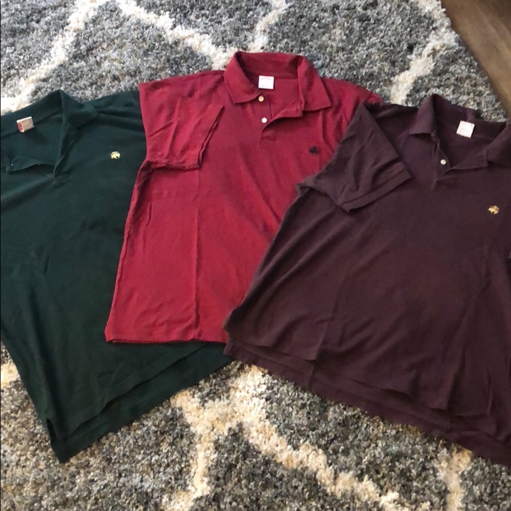 3 Brooks Brothers Polo tee shirts